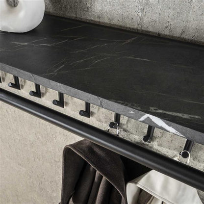Kapstok Hilo | 10 Haken | Melamine Zwart
