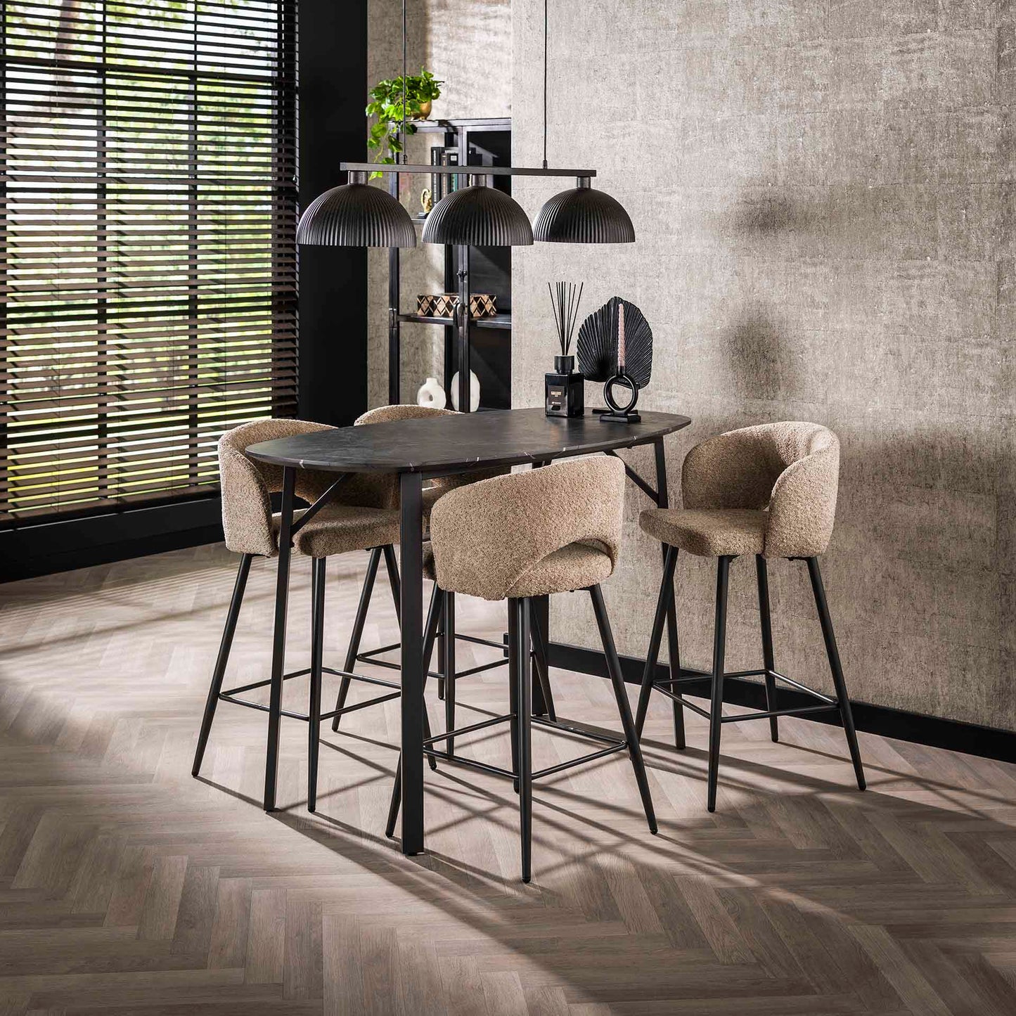 Bartafel Trails | Zwart Melamine