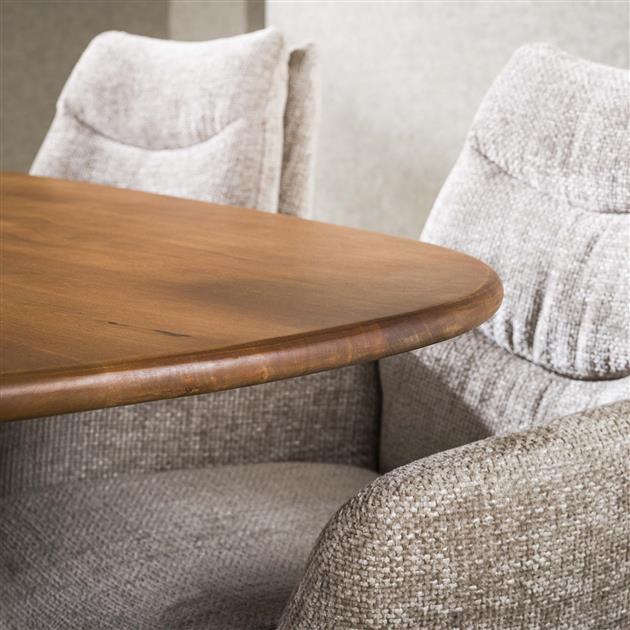 Eettafel Cliff | Mangohout  Naturel | 180cm