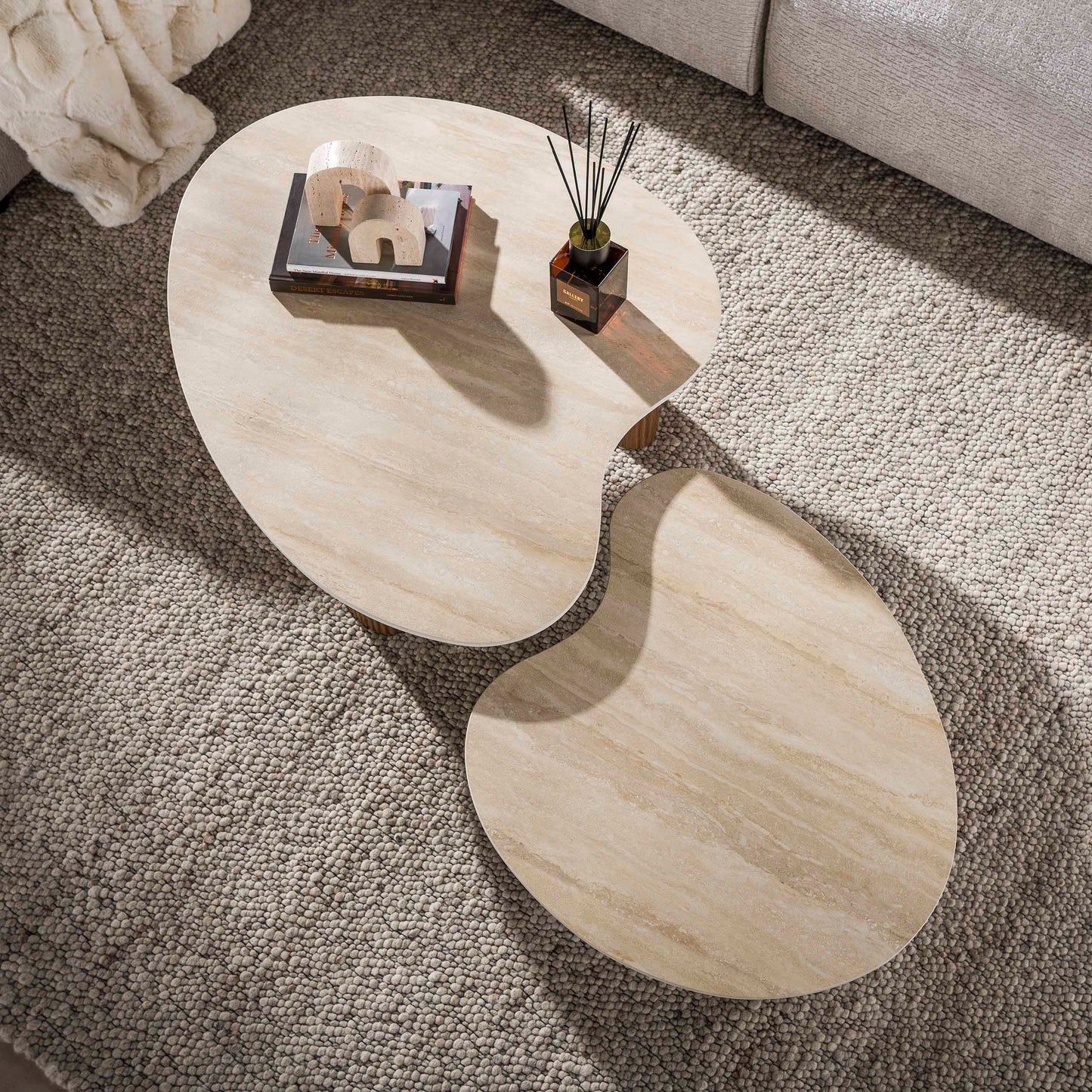 Salontafel Ceramo | Keramiek in Travertinlook