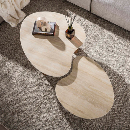 Salontafel Ceramo | Keramiek in Travertinlook
