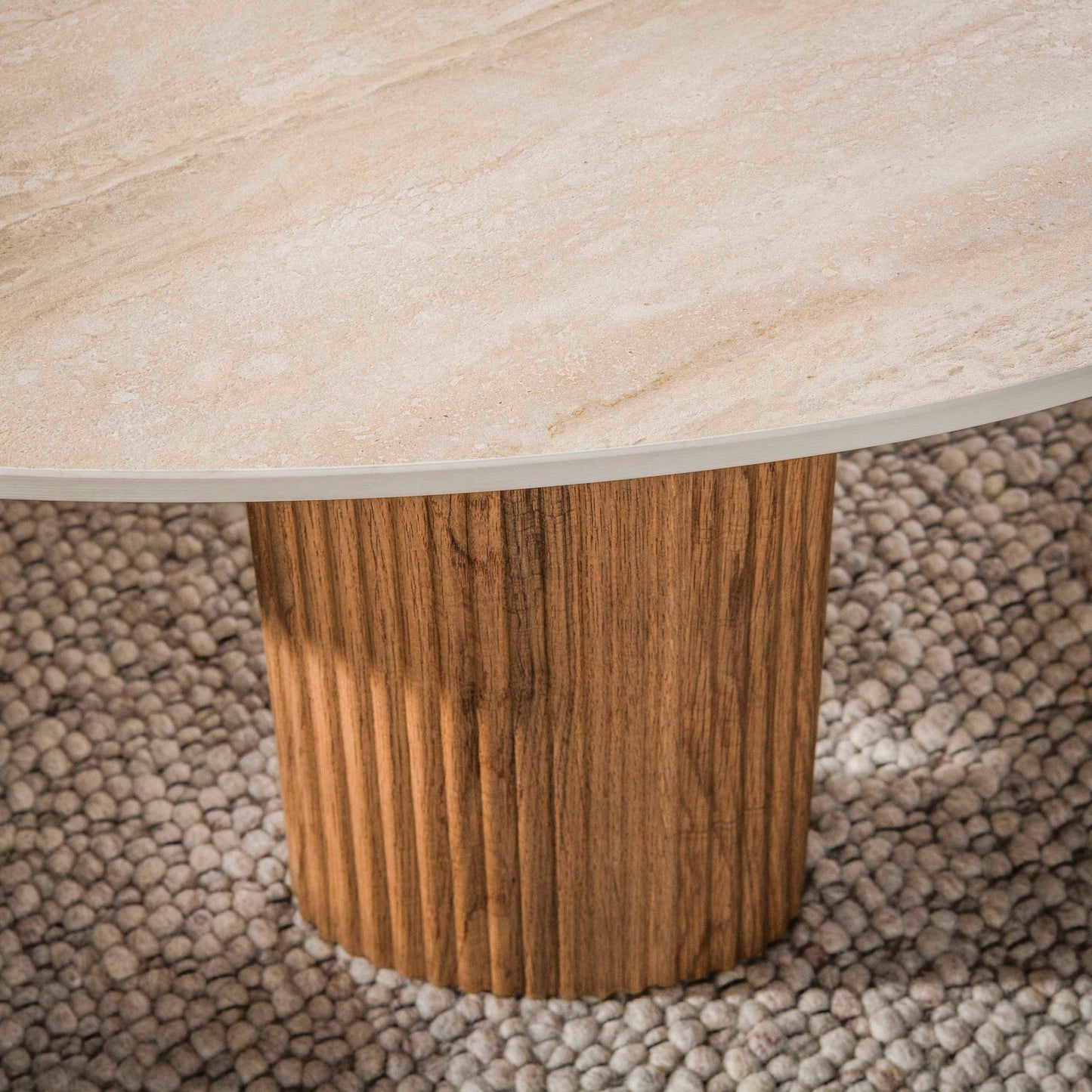 Salontafel Ceramo | Keramiek in Travertinlook