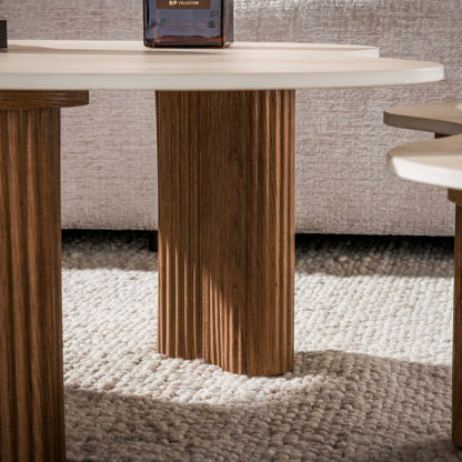 Salontafel Ceramo | Keramiek in Travertinlook