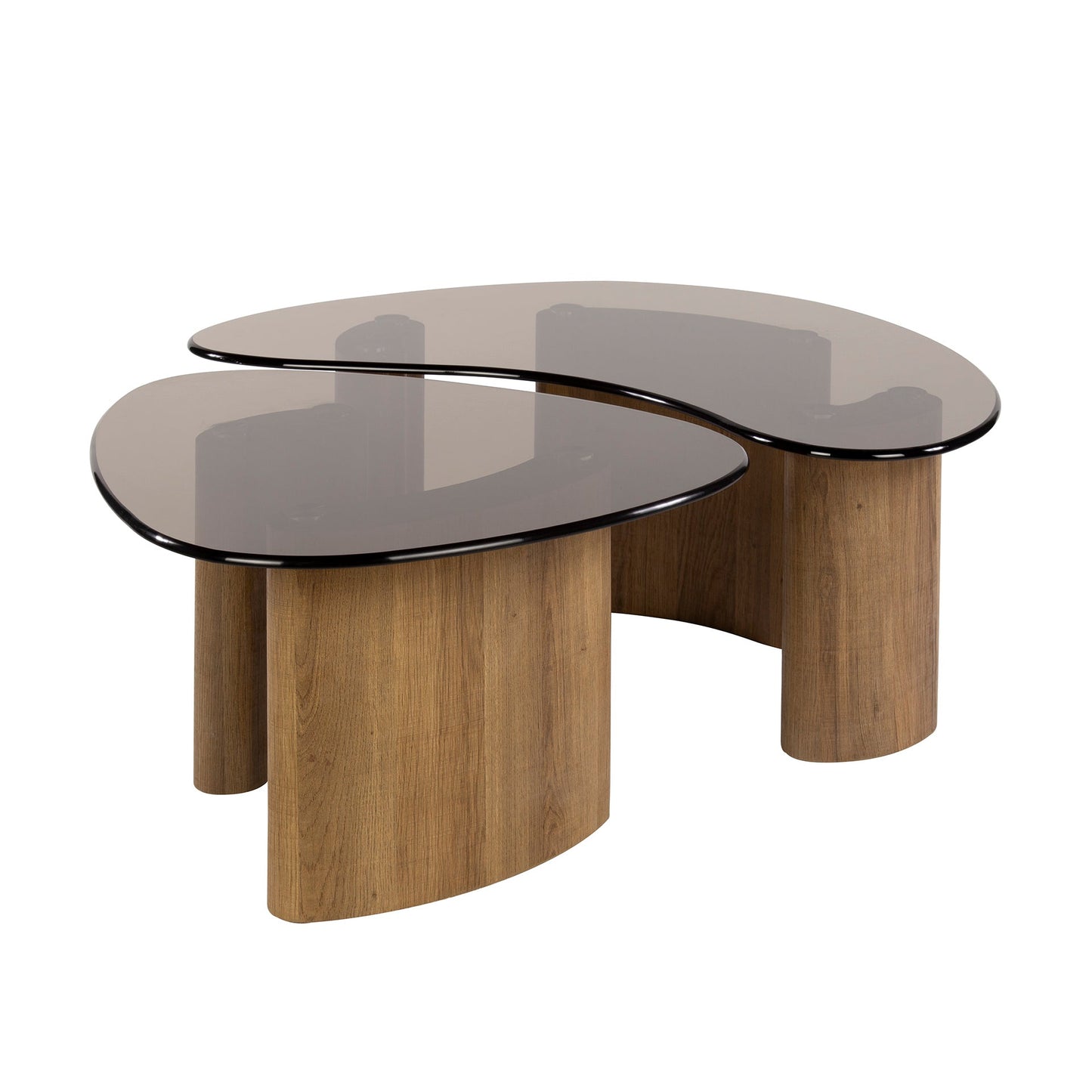 Salontafel Zare | Set Van 2 | Brons Glas