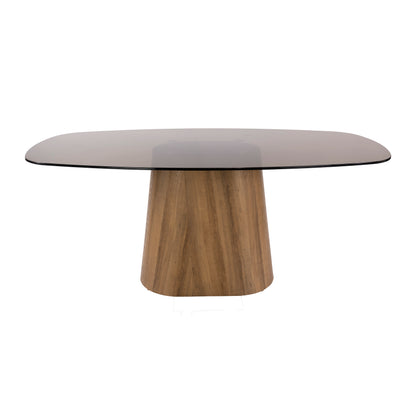 Eettafel Tinto | Bruin Glas