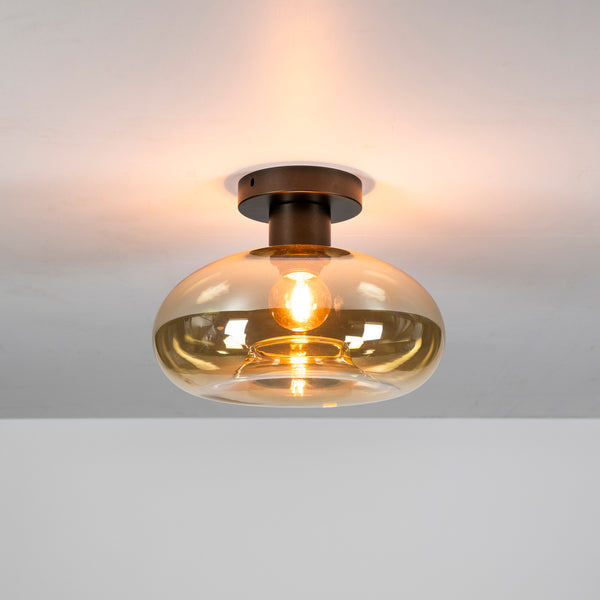 Plafondlamp Senna | Glas Oranje
