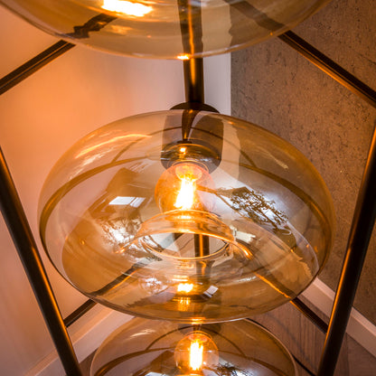 Vloerlamp Lio | Glas Oranje