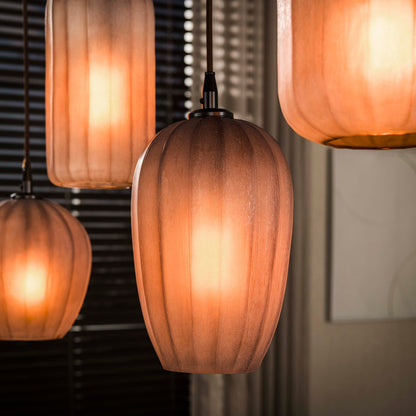Hanglamp Altura | 5-Lichts | Sienna Bruin-Frosted