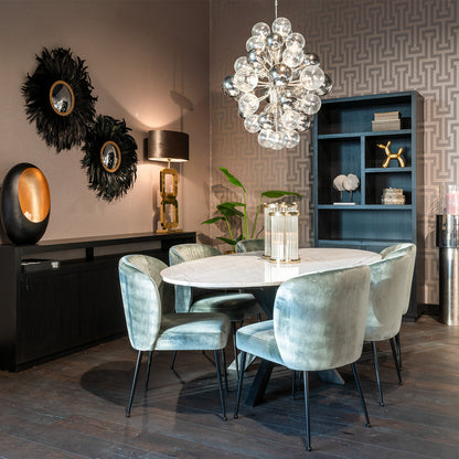 Boekenkast Oakura | Zwart Eikenhout