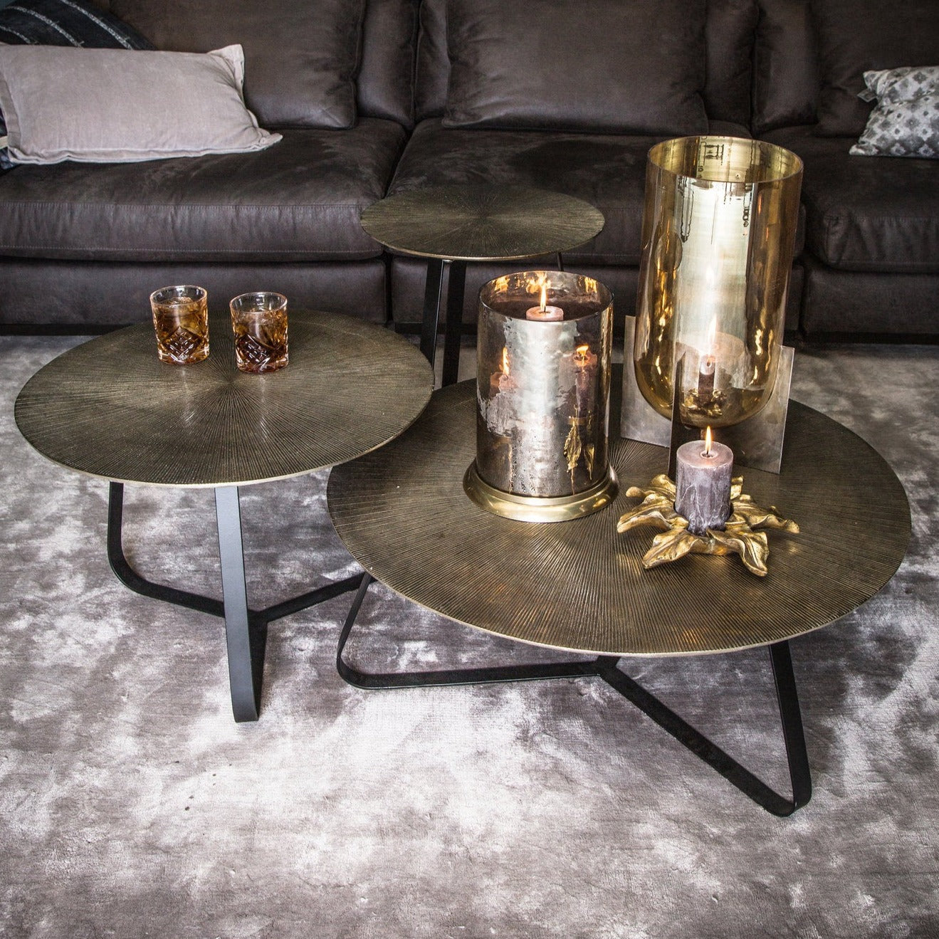 Salontafel Kae | L | Goud Aluminium