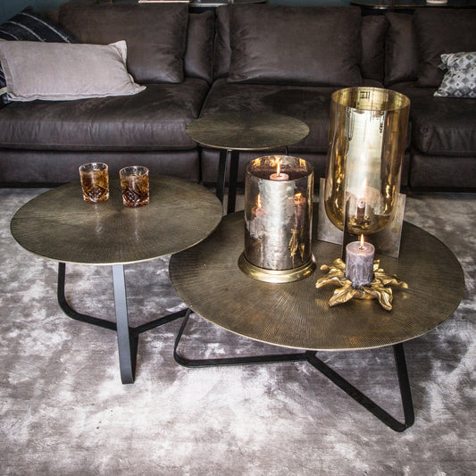 Salontafel Kae | M | Goud Aluminium