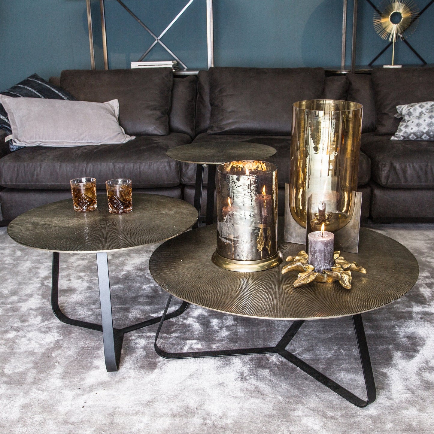 Salontafel Kae | L | Goud Aluminium