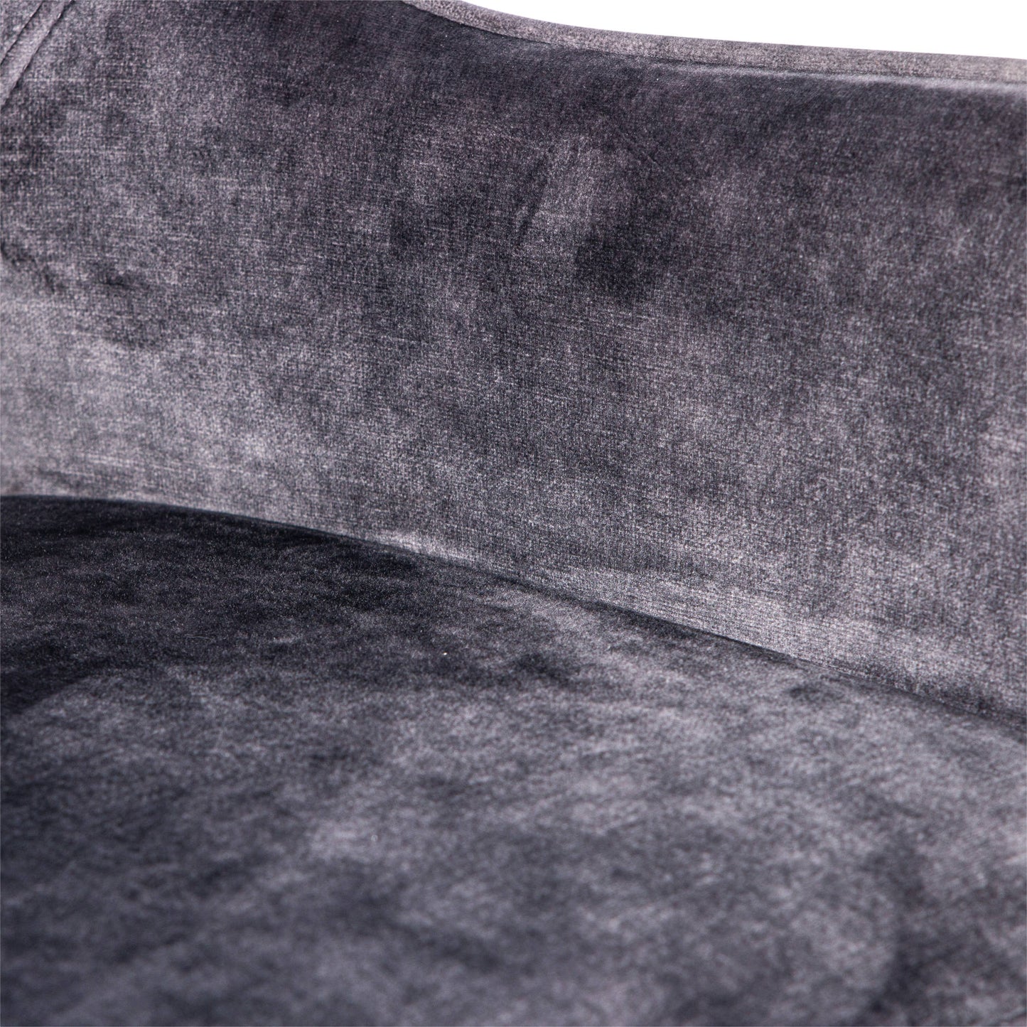 Barkruk Fallon | Horecahoogte | Antraciet Velvet