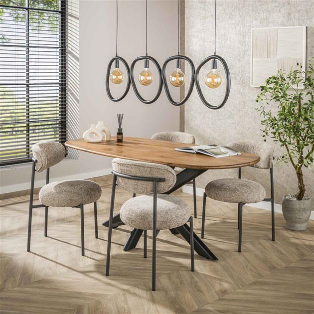 Hanglamp Pebble | Metaal Zwart