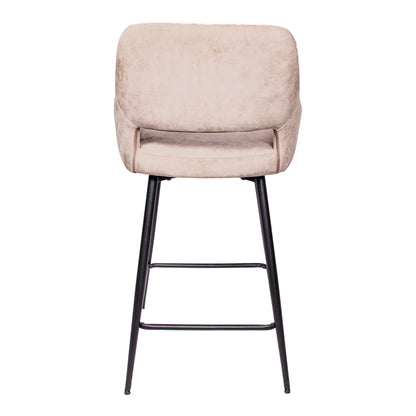 Barstoel Fallow | Kookeiland of Bartafel | Beige Velvet