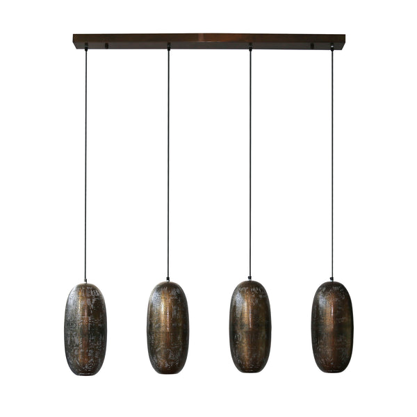 Hanglamp Cosmic | 4 Lampen | Brons Metaal