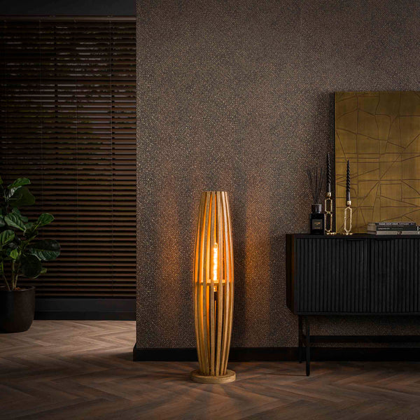Vloerlamp Orbit | M | Naturel Mangohout