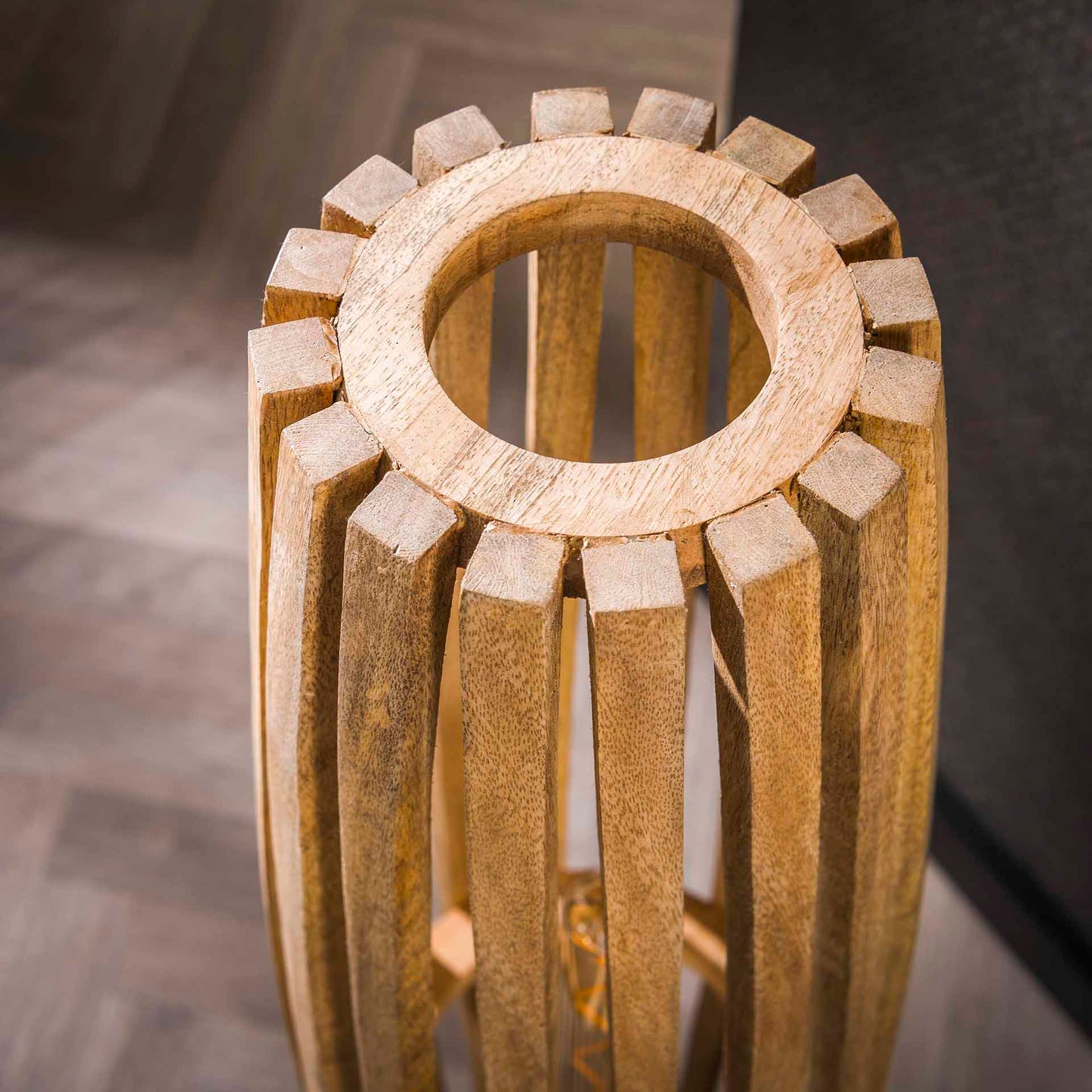 Vloerlamp Orbit | M | Naturel Mangohout