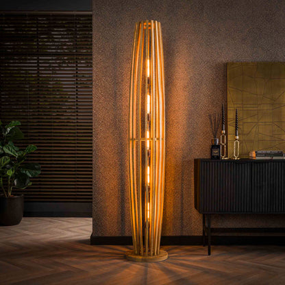 Vloerlamp Orbit | XL | Naturel Mangohout