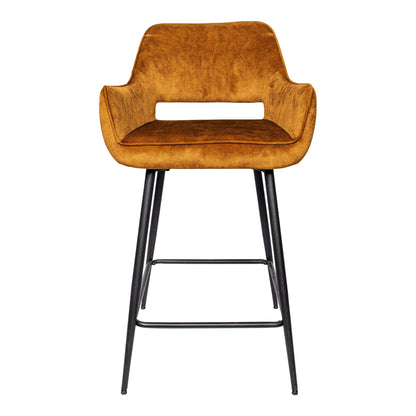 Barstoel Fallow | Kookeiland of Bartafel | Bruin Velvet