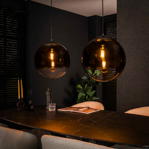 Hanglamp 2L Bubble Shaded | Rookglas