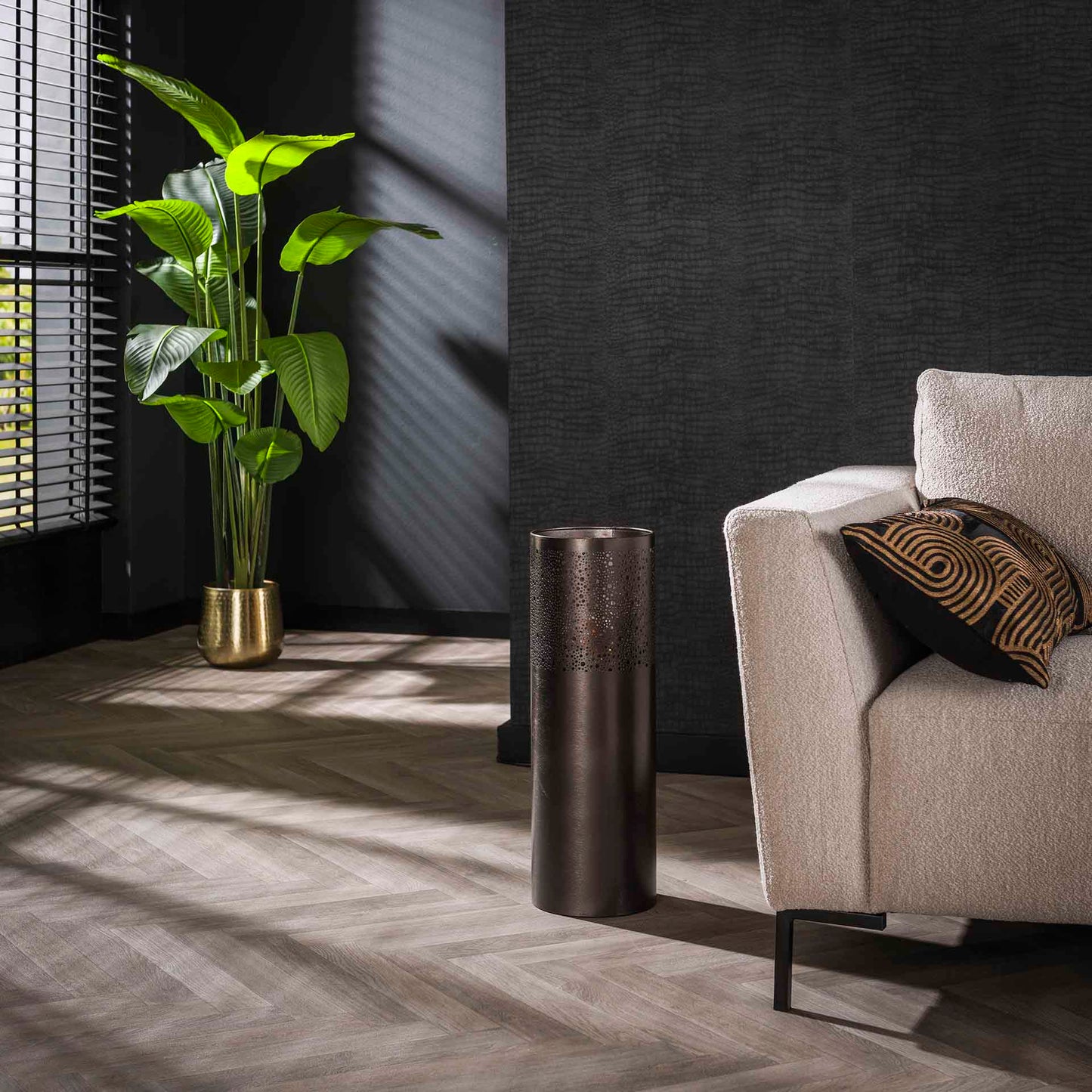 Vloerlamp Cilinder | Small | Zwart