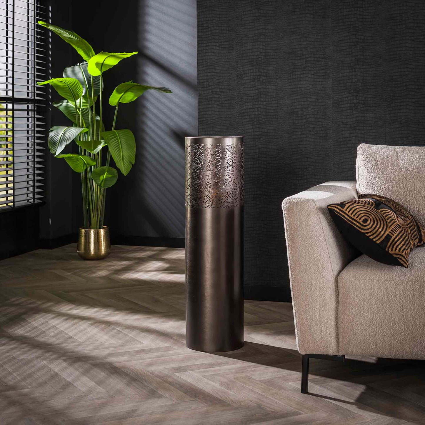 Vloerlamp Cilinder | Medium | Zwart