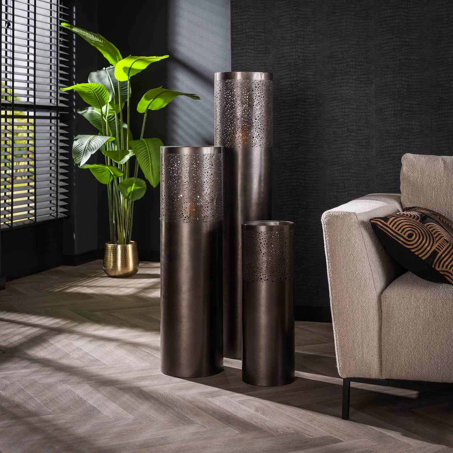 Vloerlamp Cilinder | Medium | Zwart