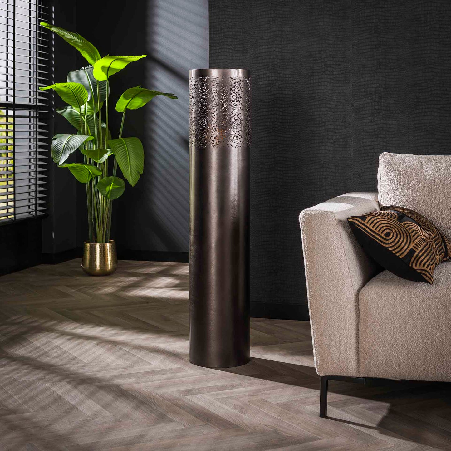 Vloerlamp Cilinder | Large | Zwart