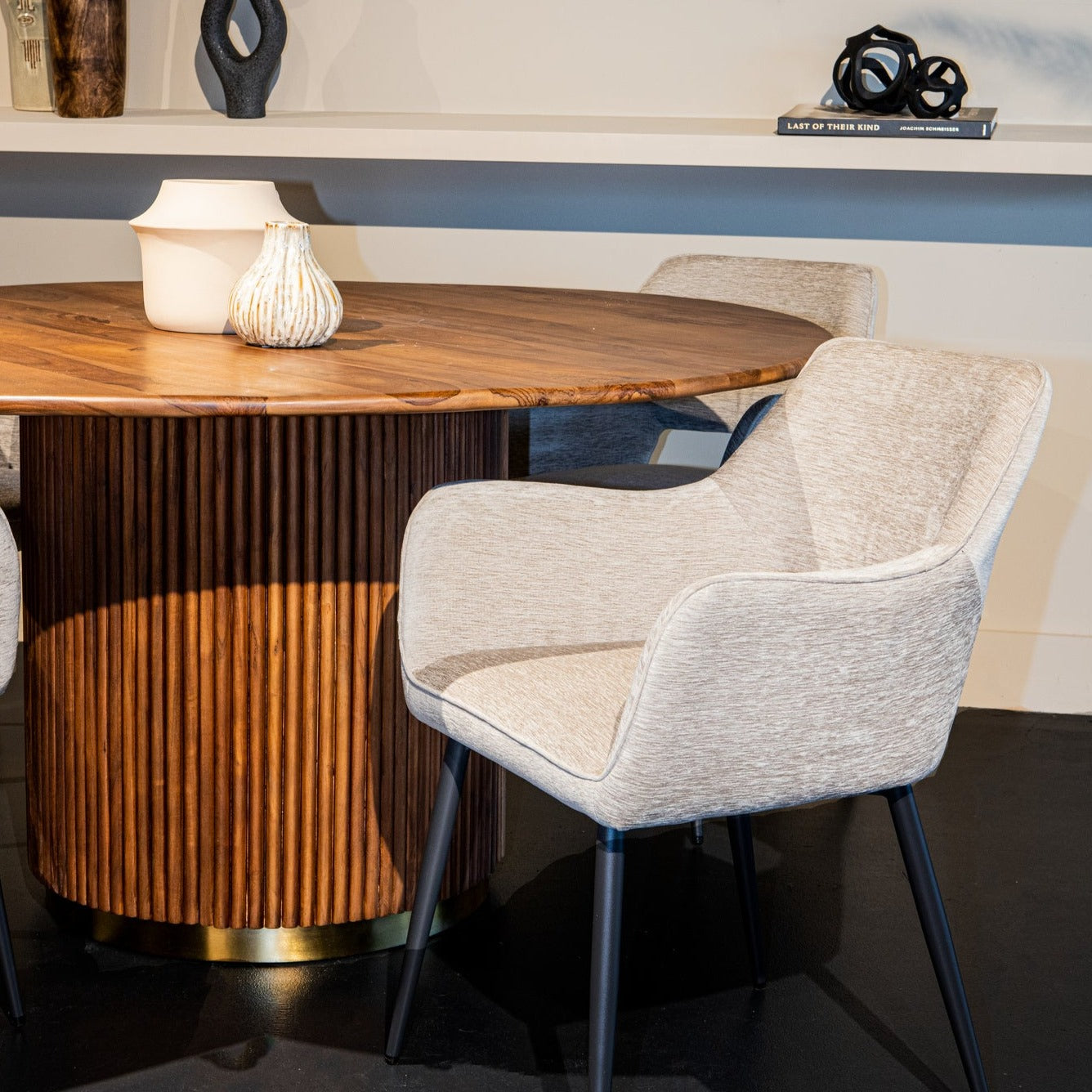 Eetkamerstoel Fallax | Cream Stof