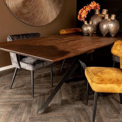 Eettafel Alore | Rechthoekig | Bruin Mangohout
