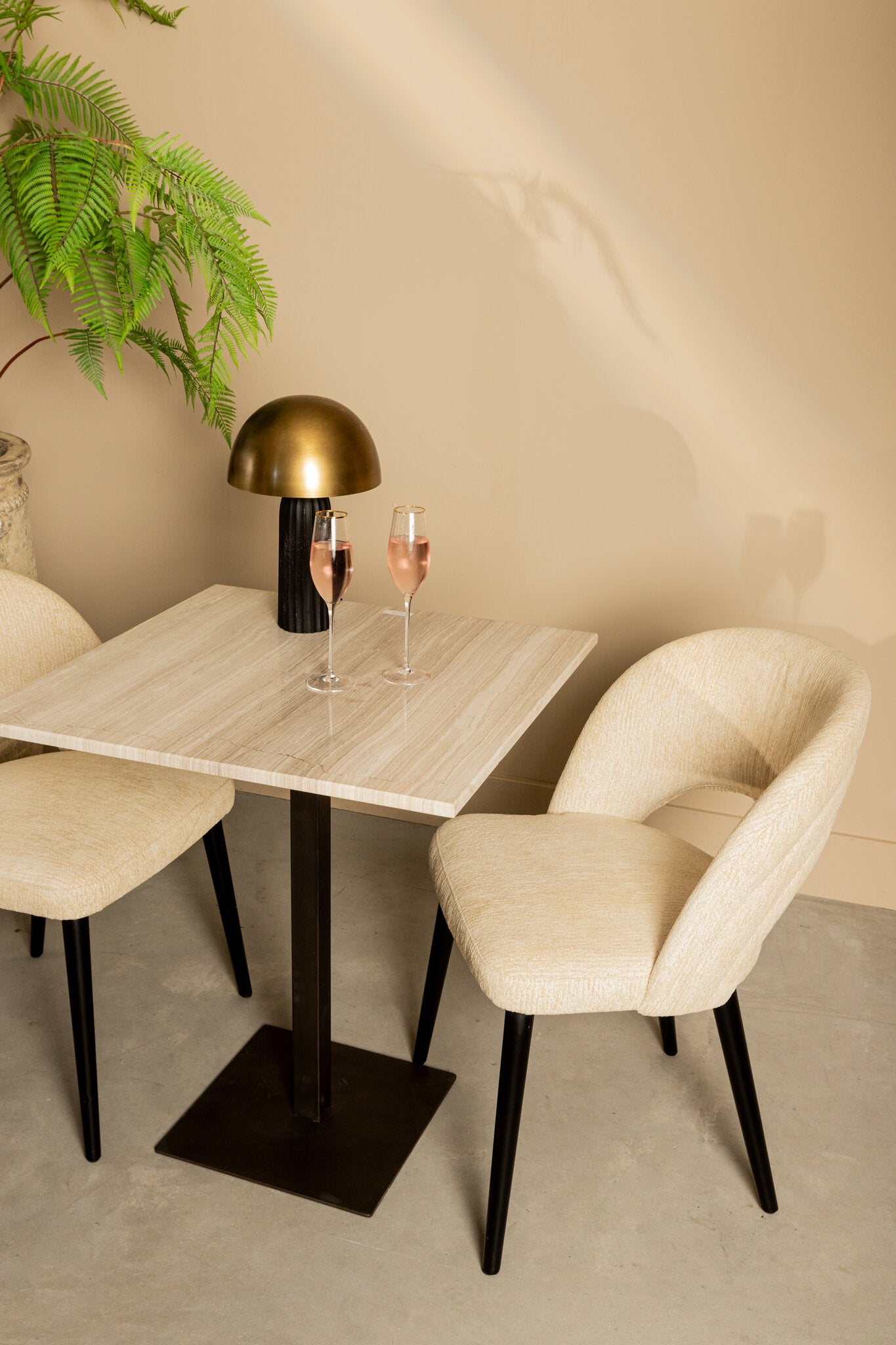 Restauranttafel Plaza | Wit Marmer — Algemene Sfeerfoto