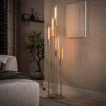 Vloerlamp Tube | 5 lichts | Beige