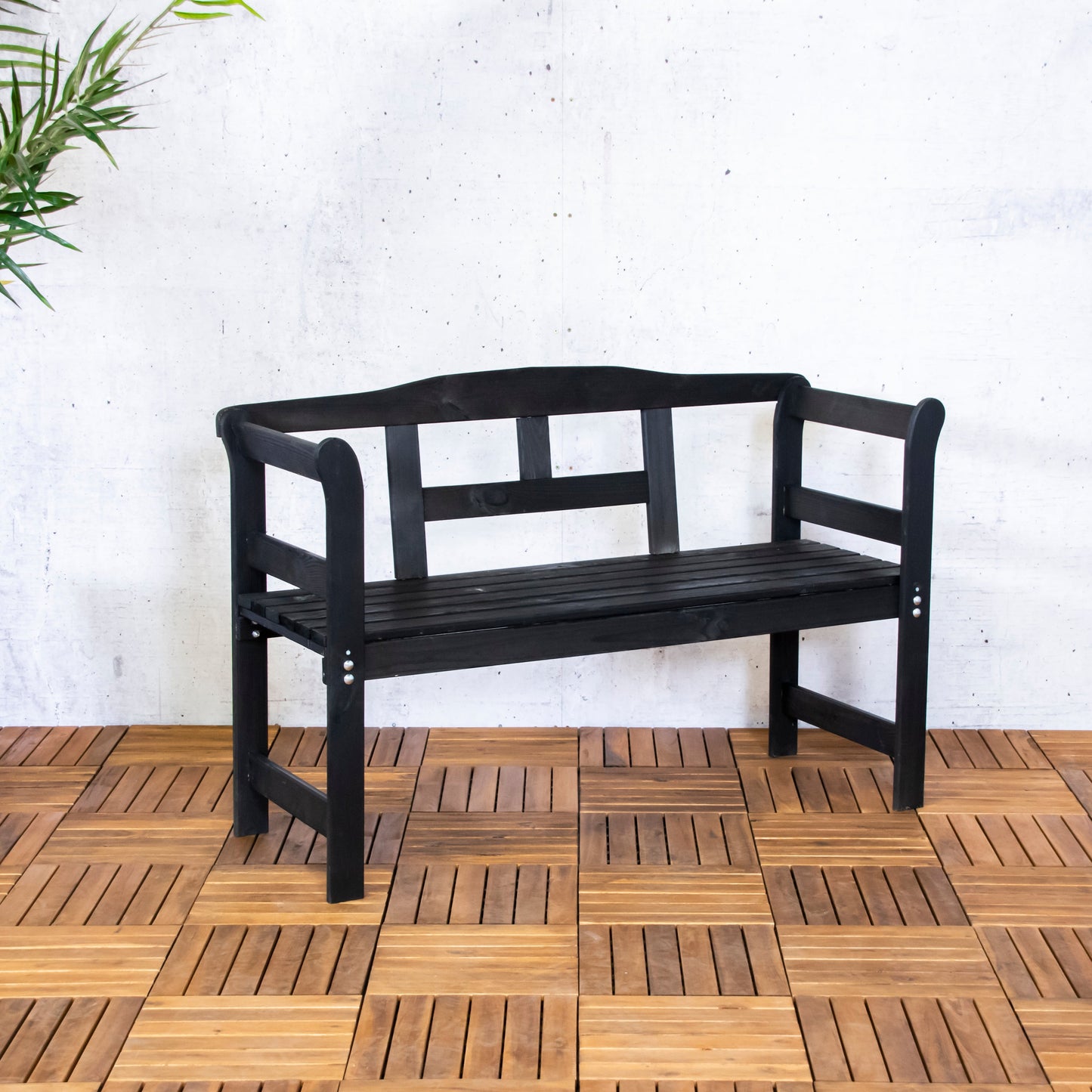 Tuinbank Friesen | Zwart Dennenhout