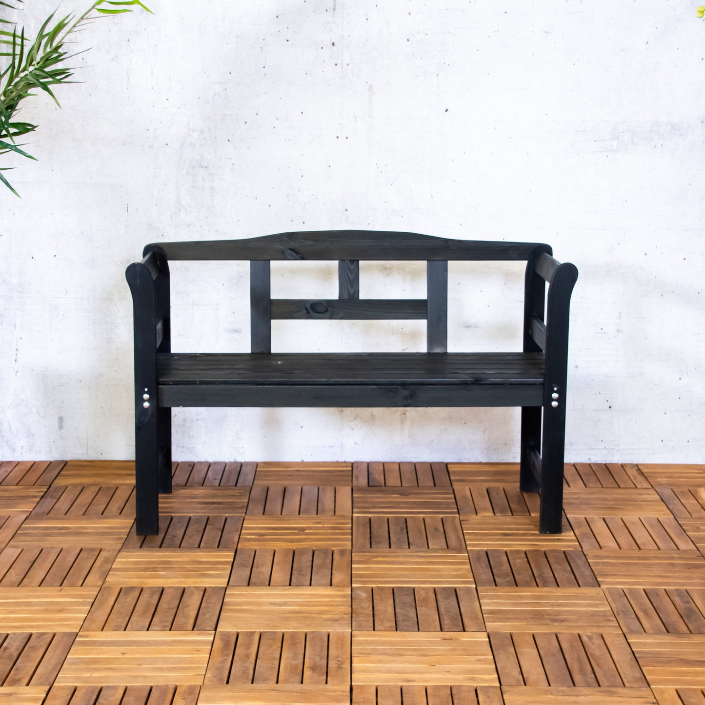 Tuinbank Friesen | Zwart Dennenhout