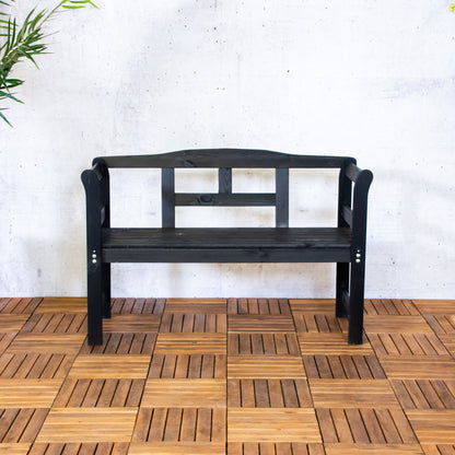 Tuinbank Friesen | Zwart Dennenhout
