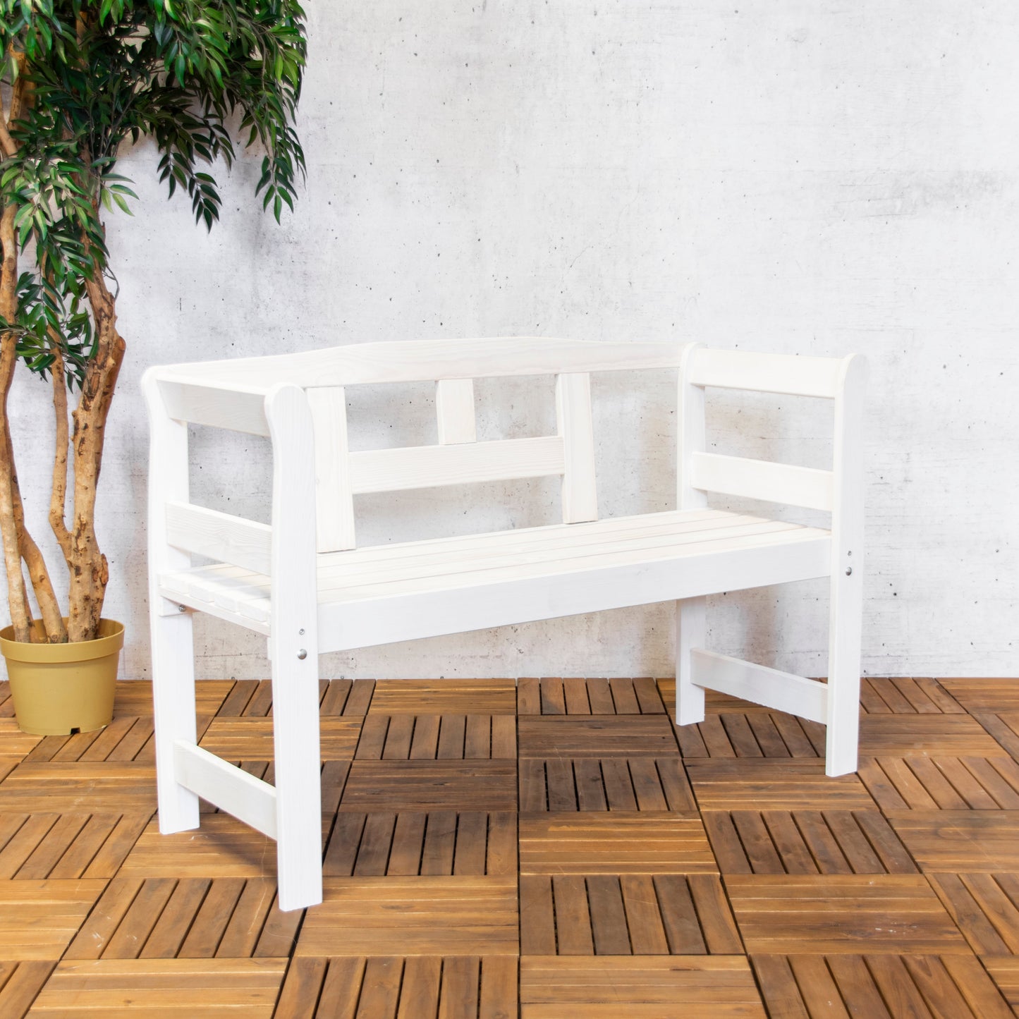 Tuinbank Friesen | Wit Dennenhout