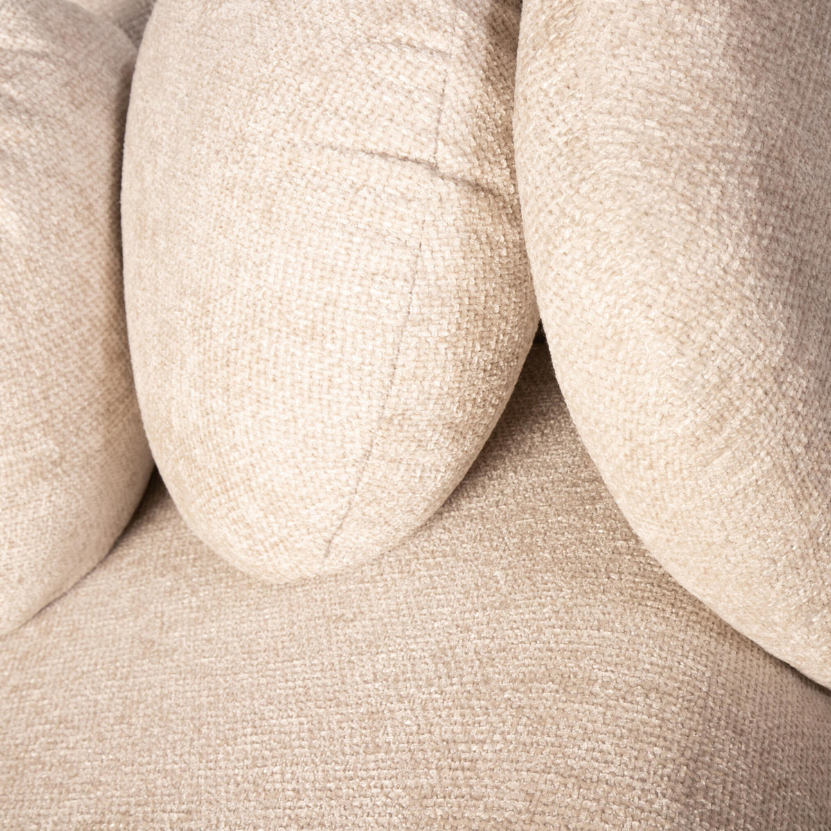 Fauteuil Aphrodite loveseat cream, detail van het materiaal