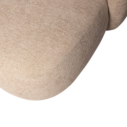 Fauteuil Aphrodite loveseat cream, detail van het materiaal