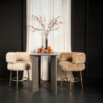 Barkruk Hair kookeiland of bartafel cream in een interieur
