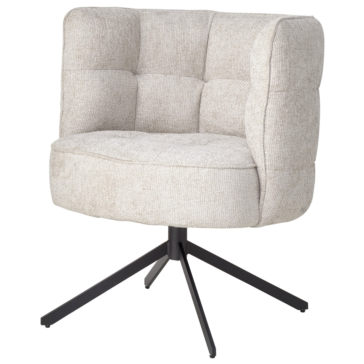 Eetkamerstoel Odin | Cream | Magazijn leegverkoop — Zijaanzicht - witfoto