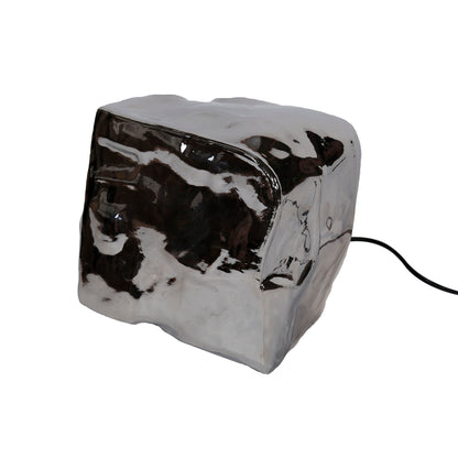Tafellamp Rock | Chromed Glas