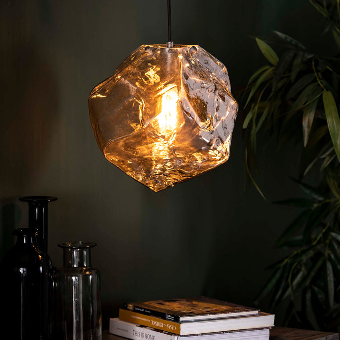 Hanglamp Petra | Chroom Glas