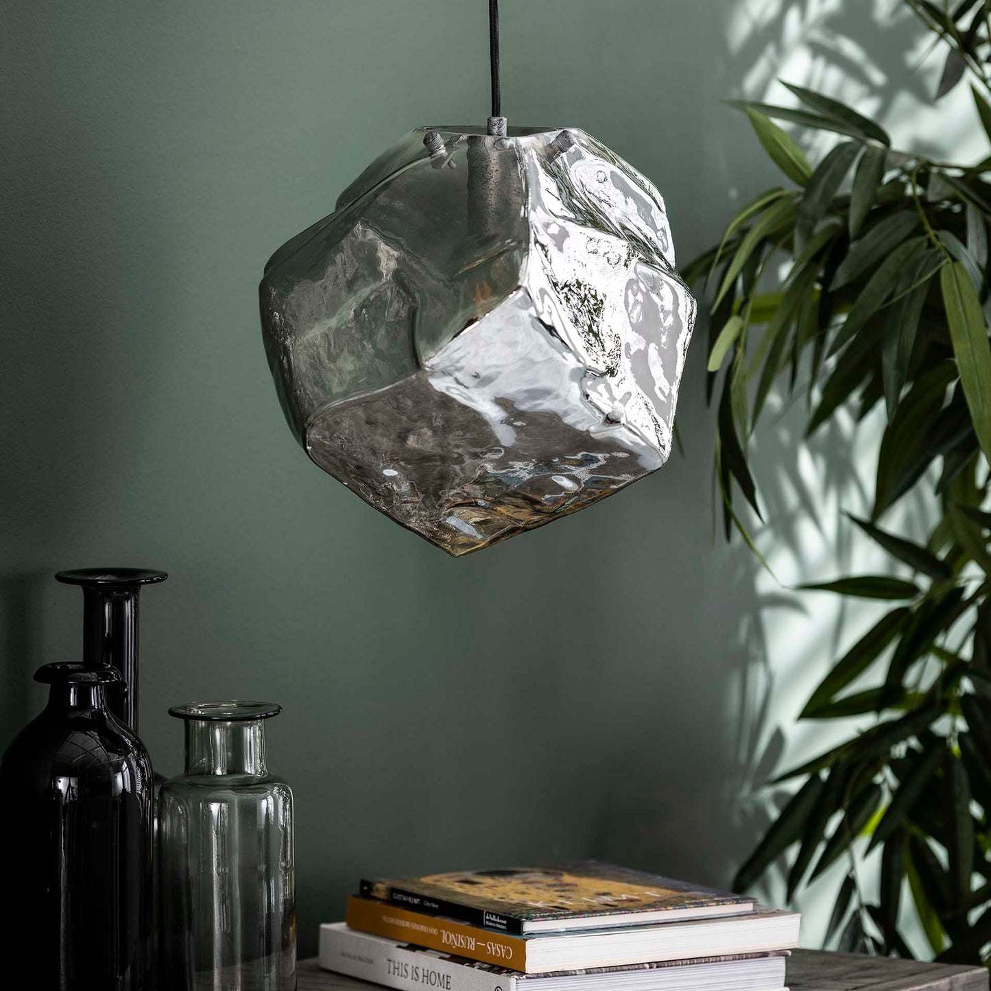 Hanglamp Petra | Chroom Glas