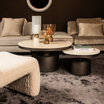 Salontafel Bregt | Hoog | Beige Marmer