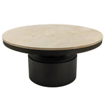 Salontafel Bregt | Hoog | Beige Marmer | Magazijn leegverkoop — Vooraanzicht - witfoto