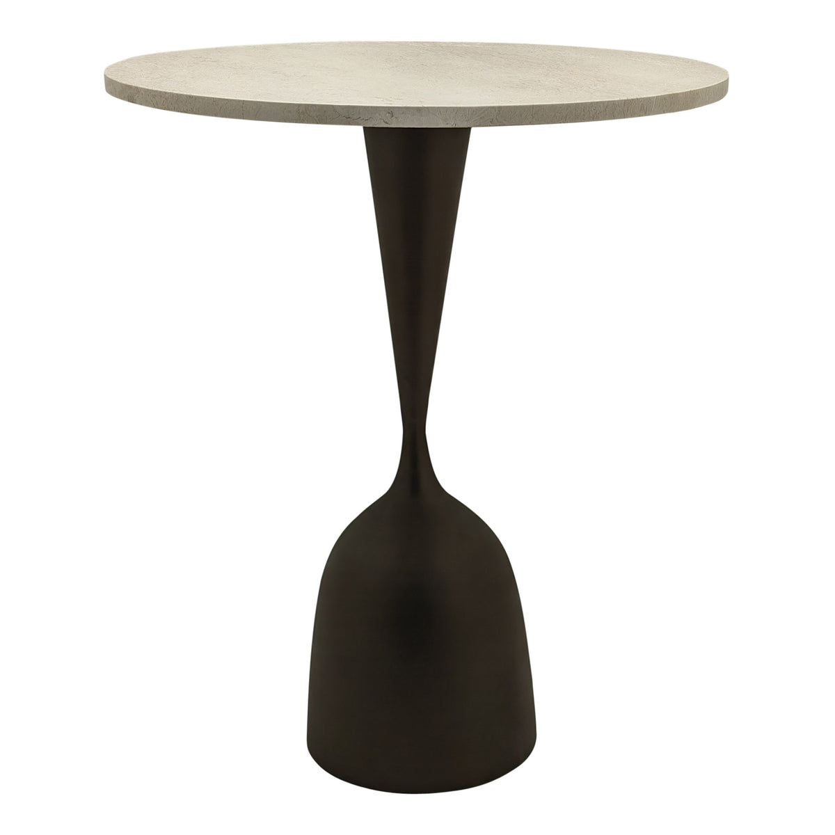 Salontafel Patras beige magazijn leegverkoop, vooraanzicht op witte achtergrond