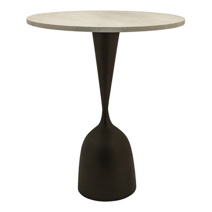 Salontafel Patras beige magazijn leegverkoop, vooraanzicht op witte achtergrond