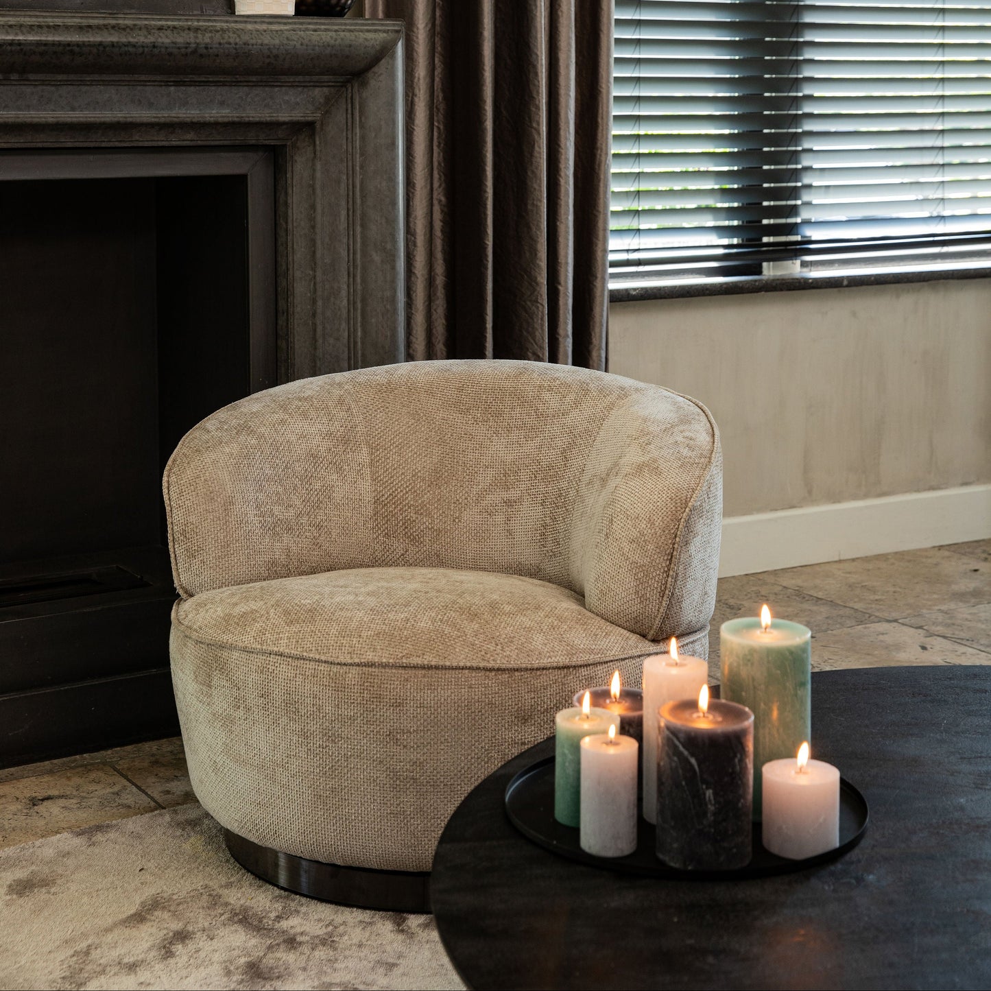 Draaifauteuil Filou | Beige