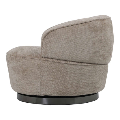 Draaifauteuil Filou | Beige — Zijaanzicht - witfoto